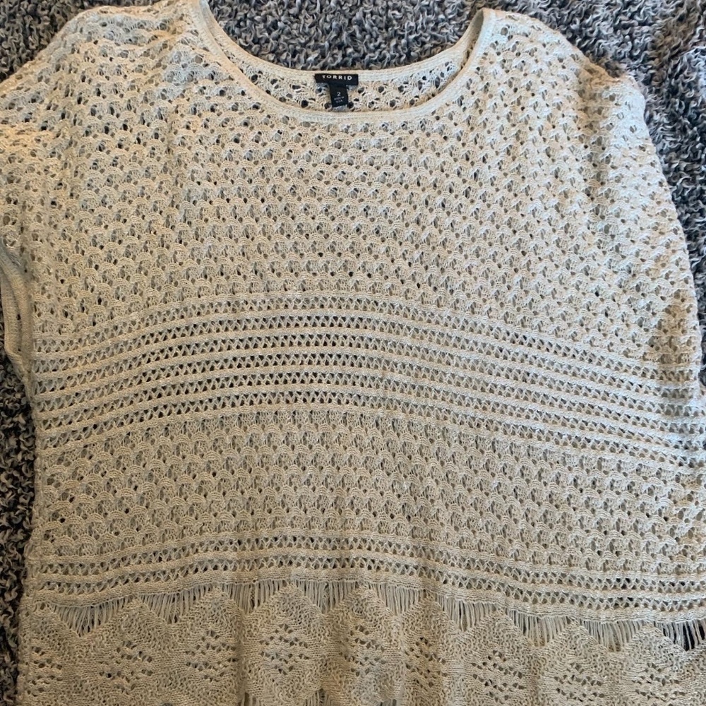 Torrid Poncho, woven